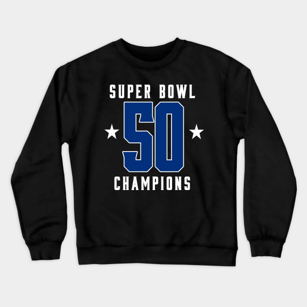 Super bowl 50 Champions Crewneck Sweatshirt by ezx